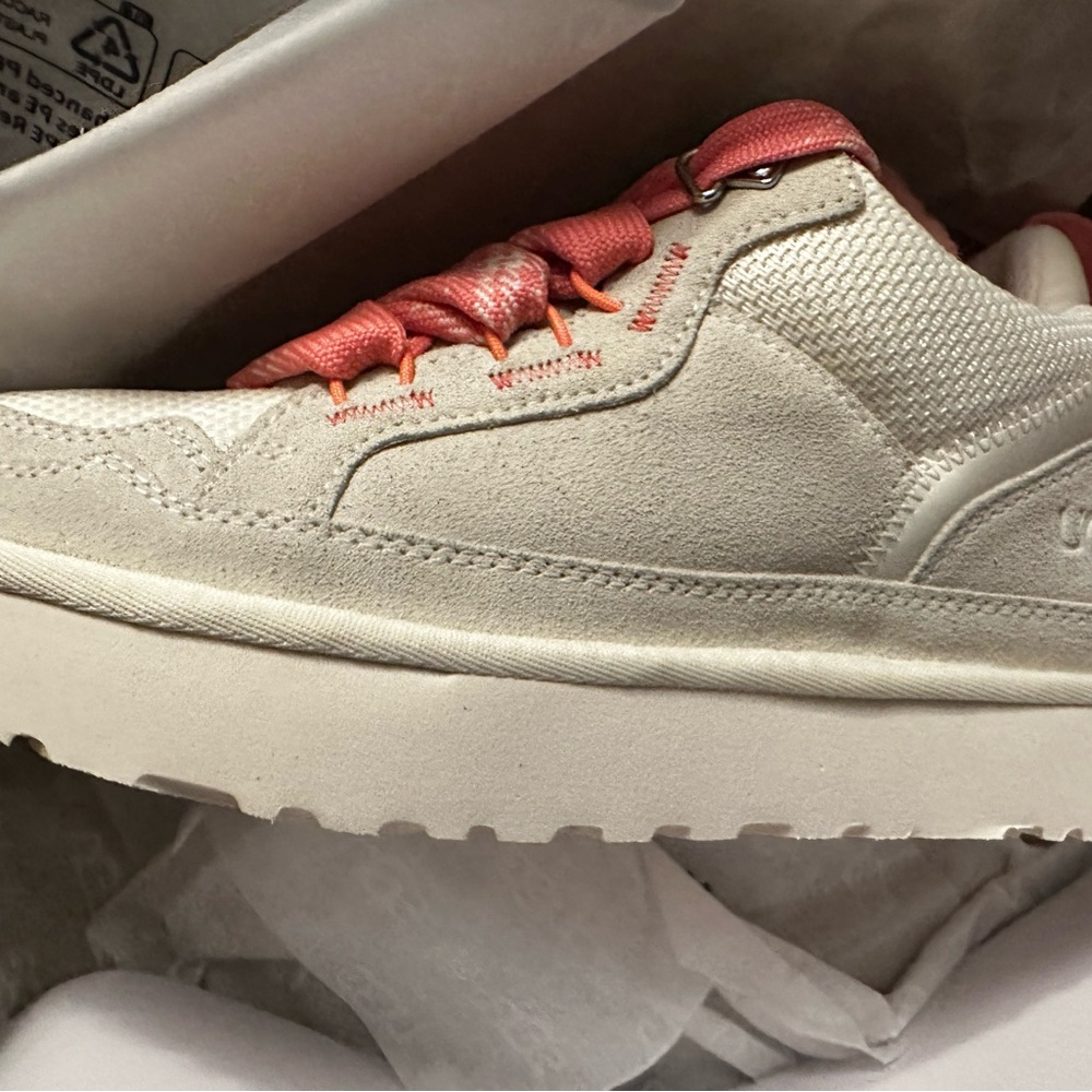 UGG White and Pink Sneakers - Picture 4 of 6